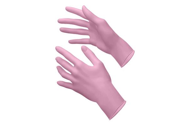 Akzenta Nitril Style Pink | Nitril Einweghandschuhe | Größe XS | Farbe Pink | 100 St.