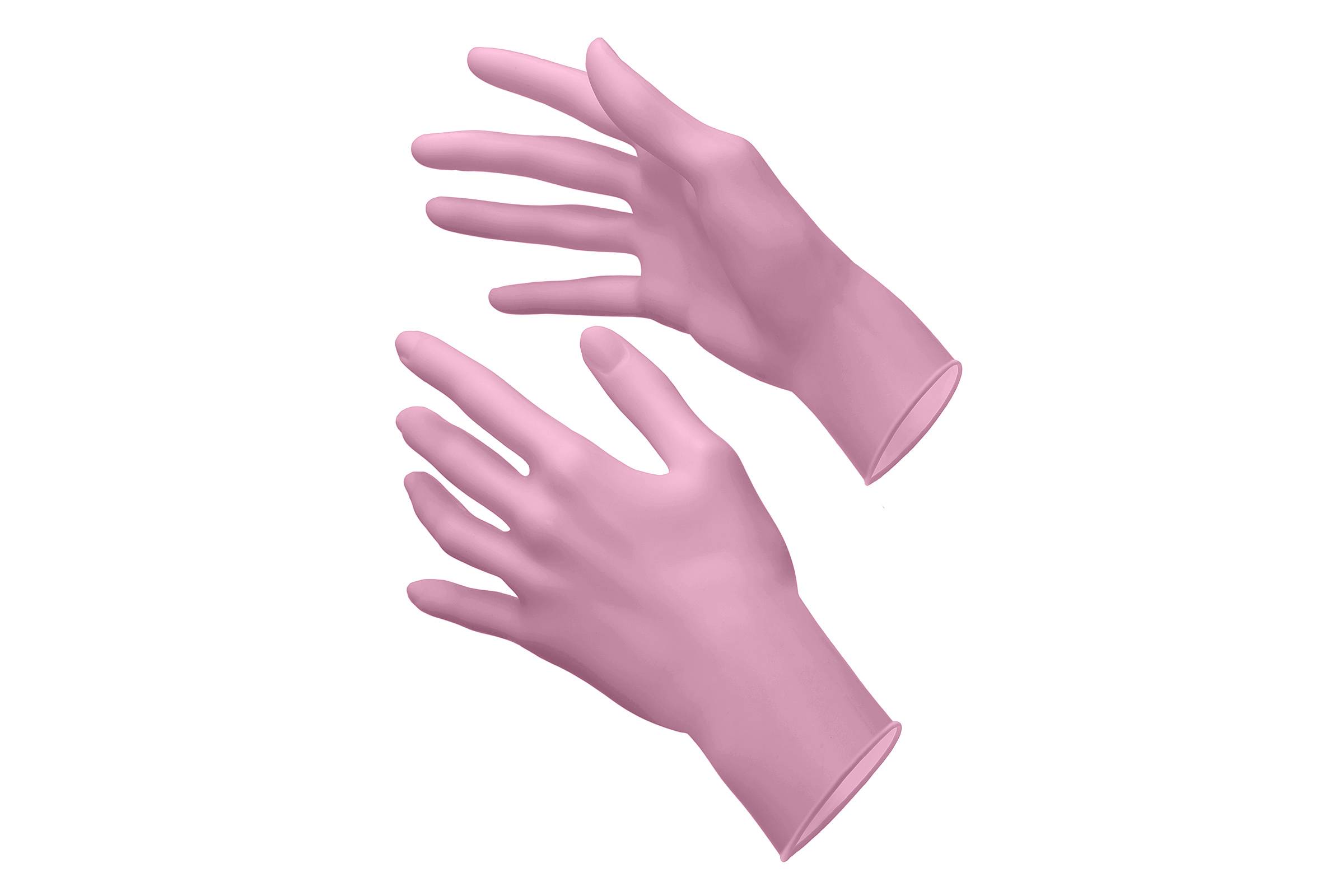 Akzenta Nitril Style Pink | Nitril Einweghandschuhe | Größe XS | Farbe Pink | 100 St.-0