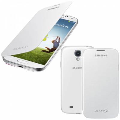 Samsung Flip Cover für Galaxy S4 weiß