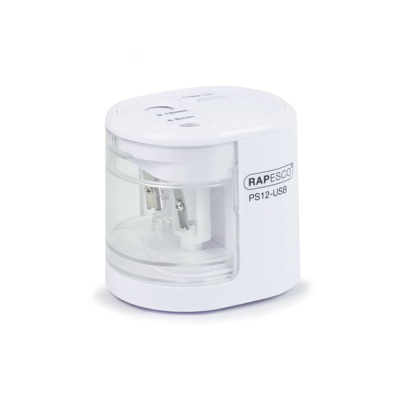 RAPESCO Elektrischer Doppel-Spitzer PS12-USB, weiß-0