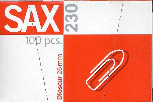 SAX Büroklammer 1-230-00 26mm verzinkt 100 St./Pack.-0