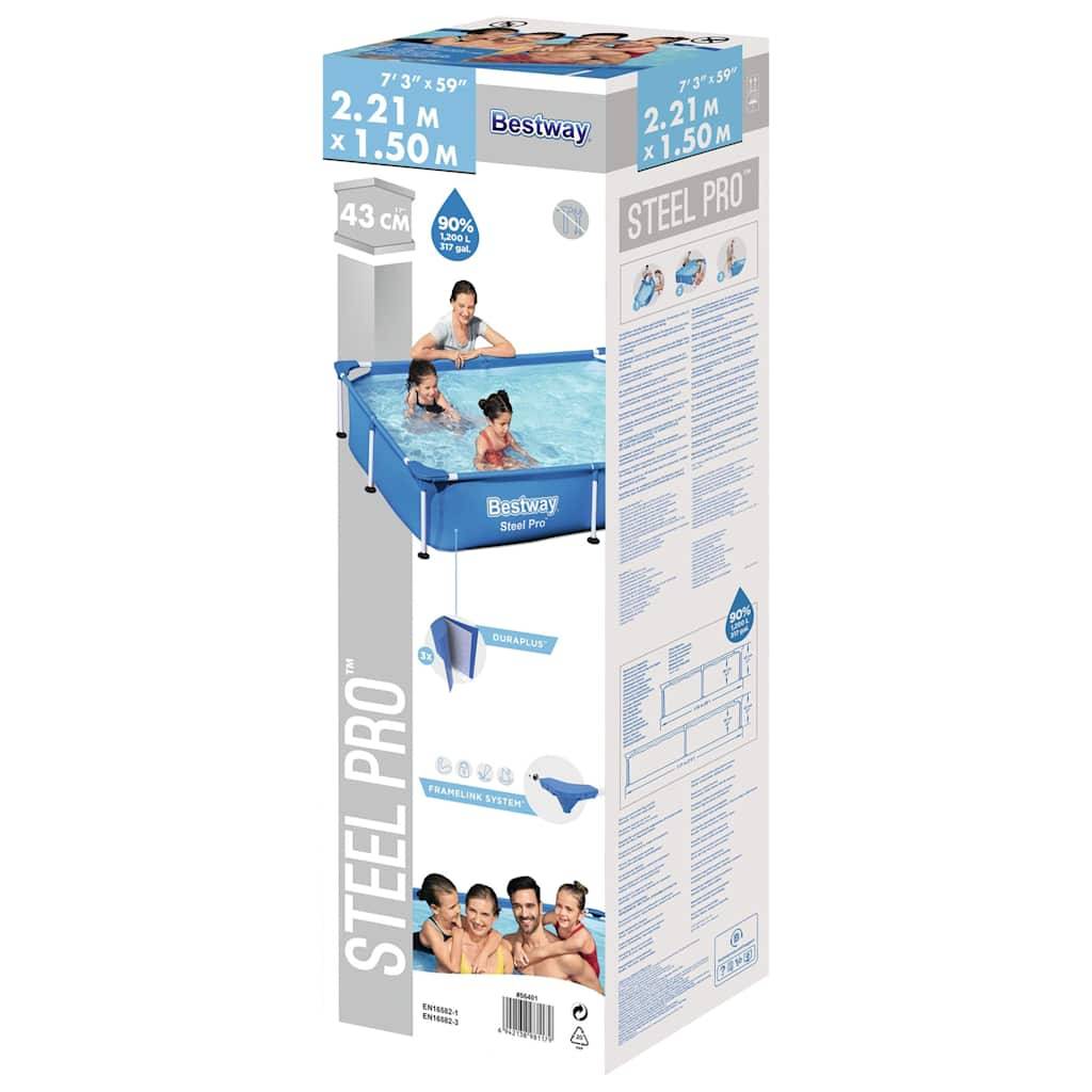 Bestway Pool Steel Pro 221x150x43 cm-3