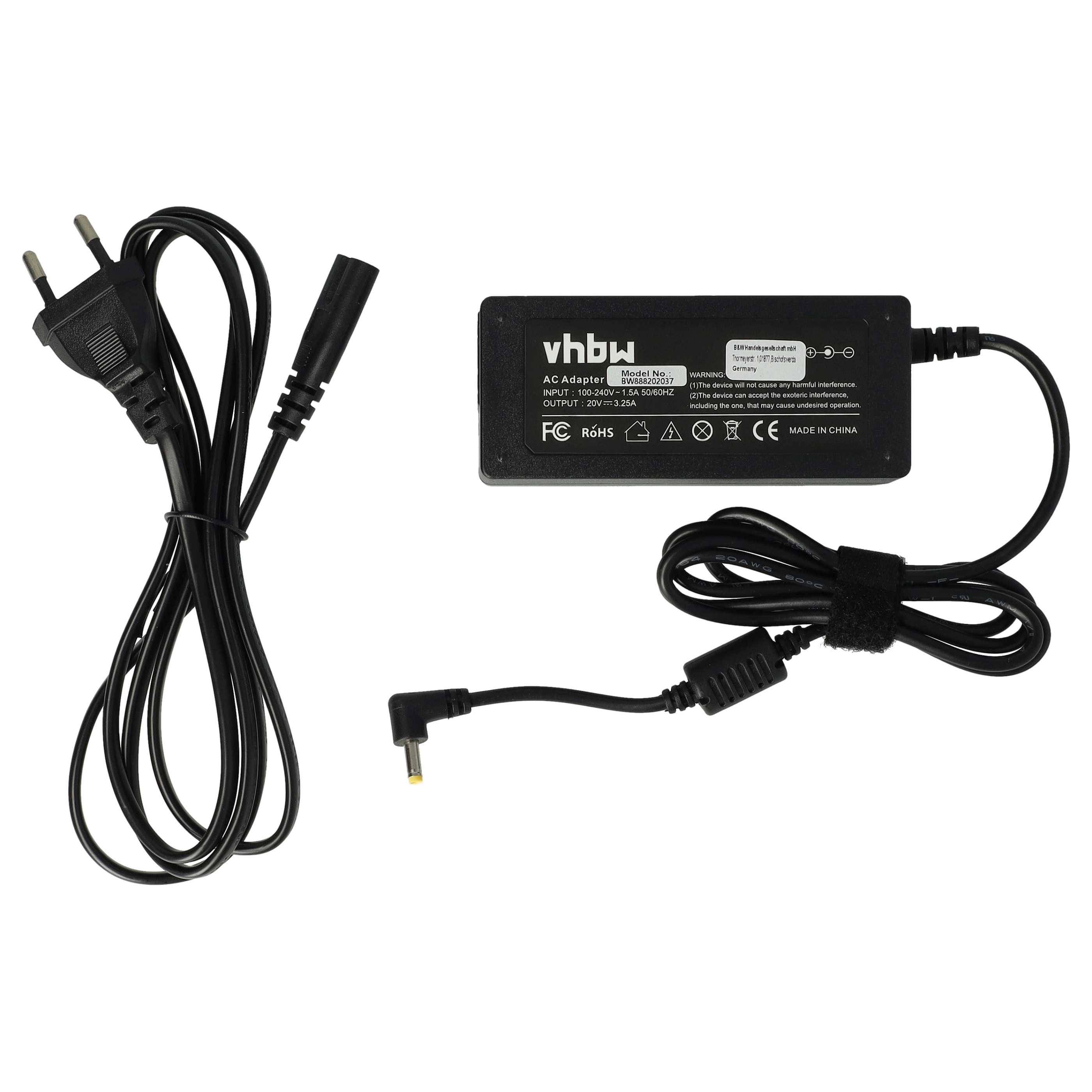 vhbw Netzteil Ersatz für Lenovo ADLX65CDGR2A, ADLX65CDGU2A, ADLX65CLGC2A, ADLX65CLGE2A, GX20L29354 für Notebook-0