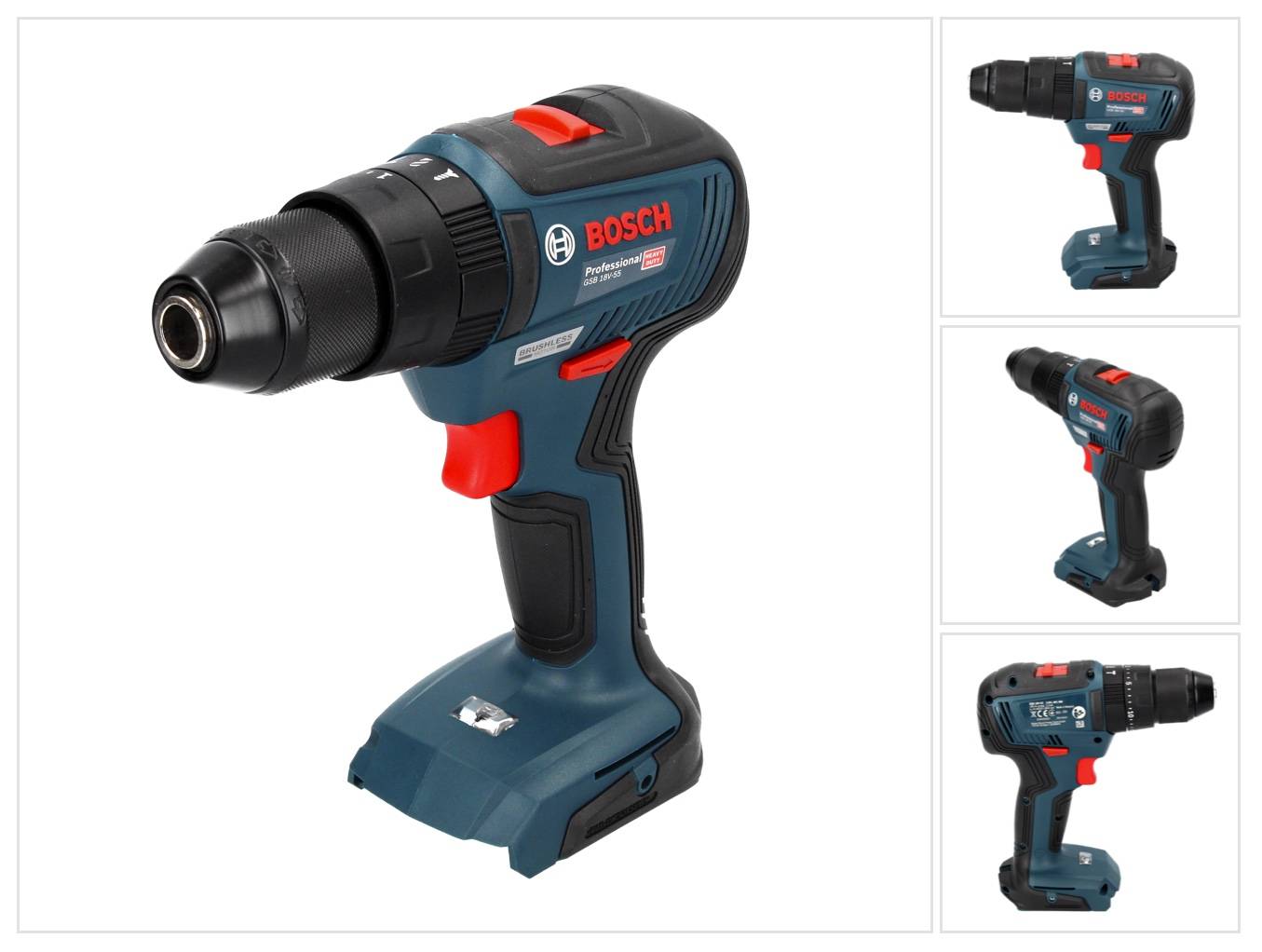 Bosch GSB 18V-55 Professional Akku Schlagbohrschrauber 18 V 55 Nm Brushless ( 06019H5302 ) Solo-0