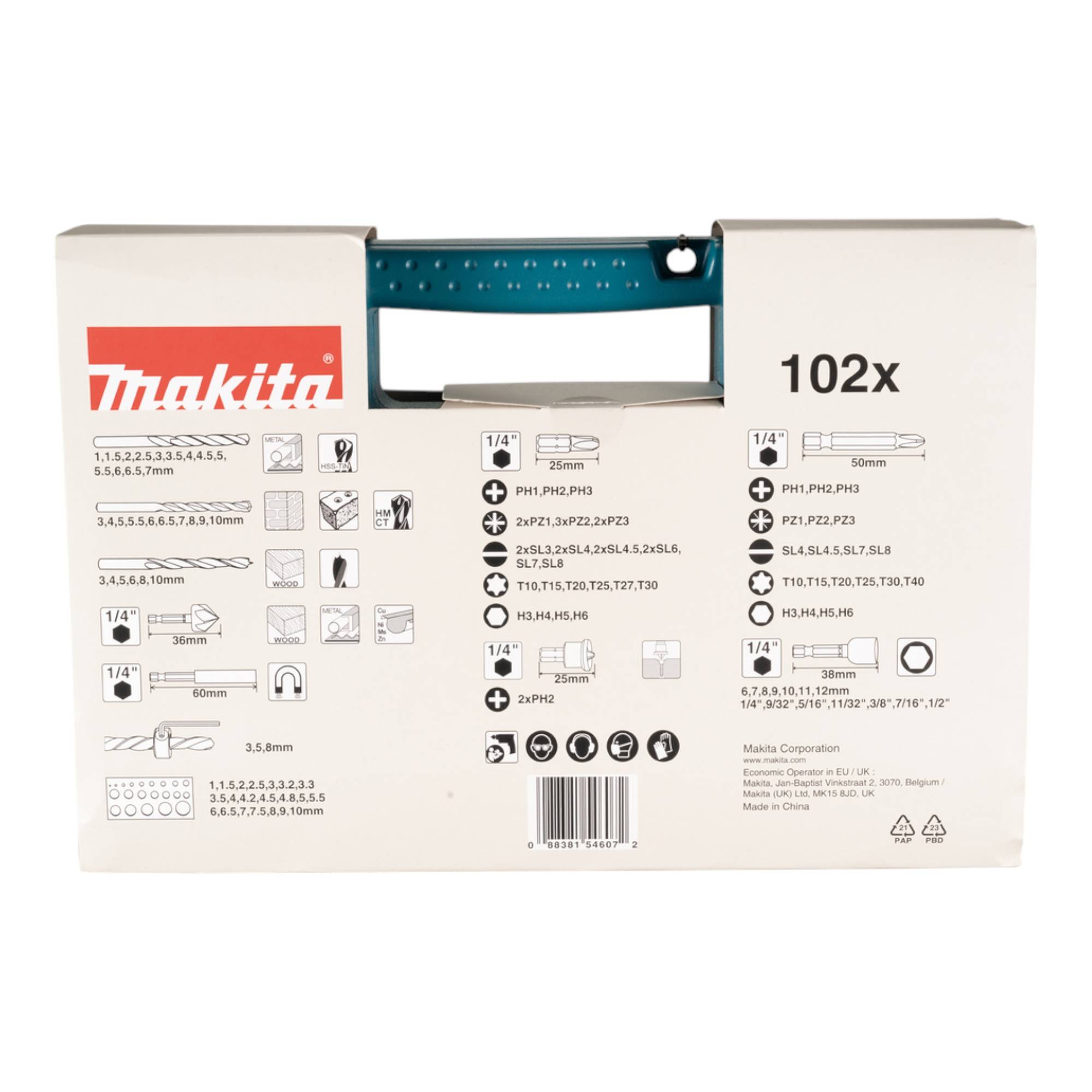 Makita Bit Bohrer Set 102 teilig ( B-68432 ) Bits / Bohrer / Steckschlüssel-3