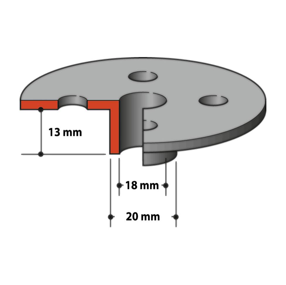 Makita Kopierhülse 18 x 20 x 13 mm 20,0 mm-4