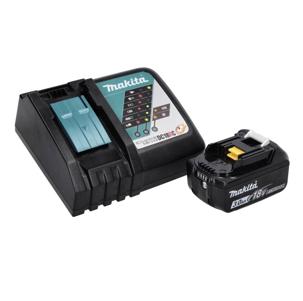 Makita DHK 180 RF1 Akku Meißelhammer 18 V 3,1 J SDS Plus Brushless + 1x Akku 3,0 Ah + Ladegerät-2