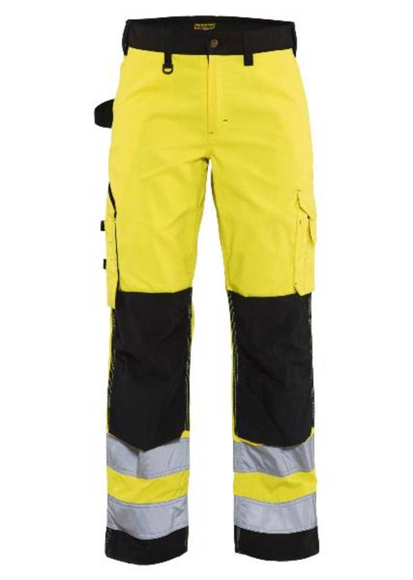 Damen Warnschutzhose 7155 gelb schwarz Groesse 23
