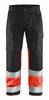 BLAKLÄDER Warnschutzbundhose 1551 schwarz/rot Gr.D108 Arbeitshose