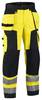 unisex Warnschutzhose 1568 gelb schwarz Groesse 58