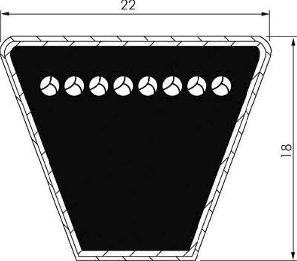 Gates SPC4500 DELTA NARROW, DELTA NARROW V-BELTS SPC-1