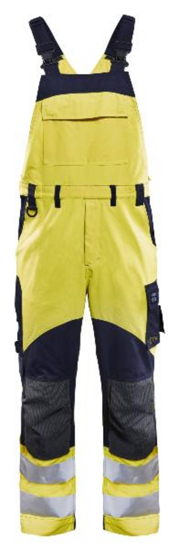 631288915123389D92,BLAKLADER Multinorm Latzhose Inhärent Gelb/Marineblau D92