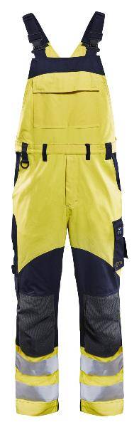 631288915123389D92,BLAKLADER Multinorm Latzhose Inhärent Gelb/Marineblau D92-0