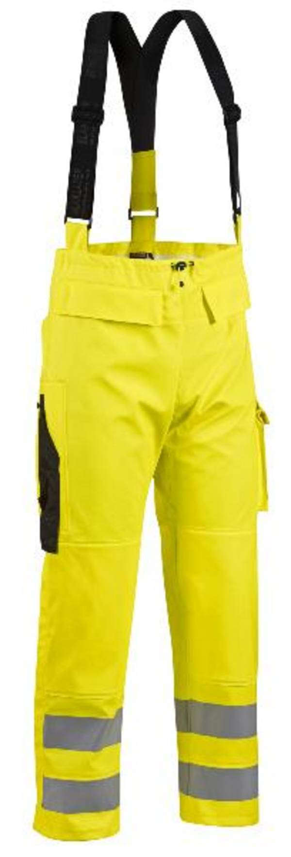 unisex Warnschutz-Latzhose 1302 gelb Groesse S