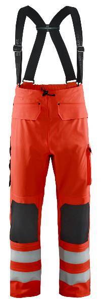 unisex Warnschutz-Latzhose 1302 rot Groesse XS-0