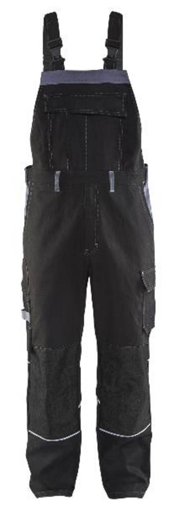 BLAKLÄDER Flammschutzlatzhose 2861 schwarz/grau Gr.D120