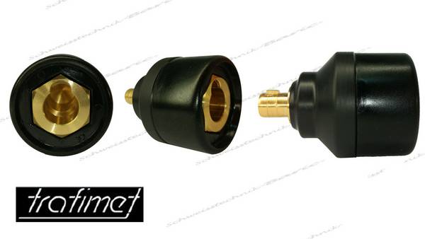 Adapter Trak TSKM 10- 25 zu TSK 35 - 70 9mm Dorn auf 12mm Buchse praktisch Für MIG MAG WIG TIG Elektroden u.ä.