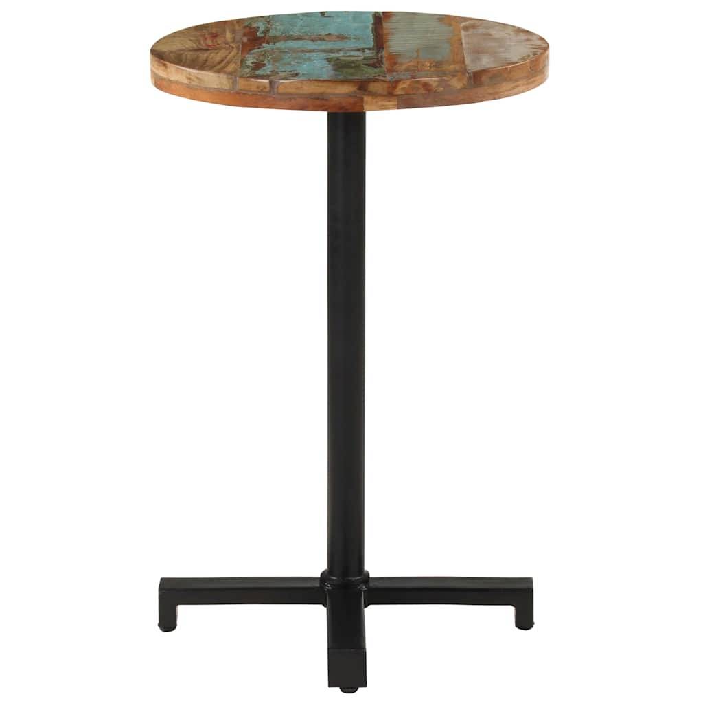 vidaXL Bistrotisch Rund Ø50x75 cm Altholz Massiv-1