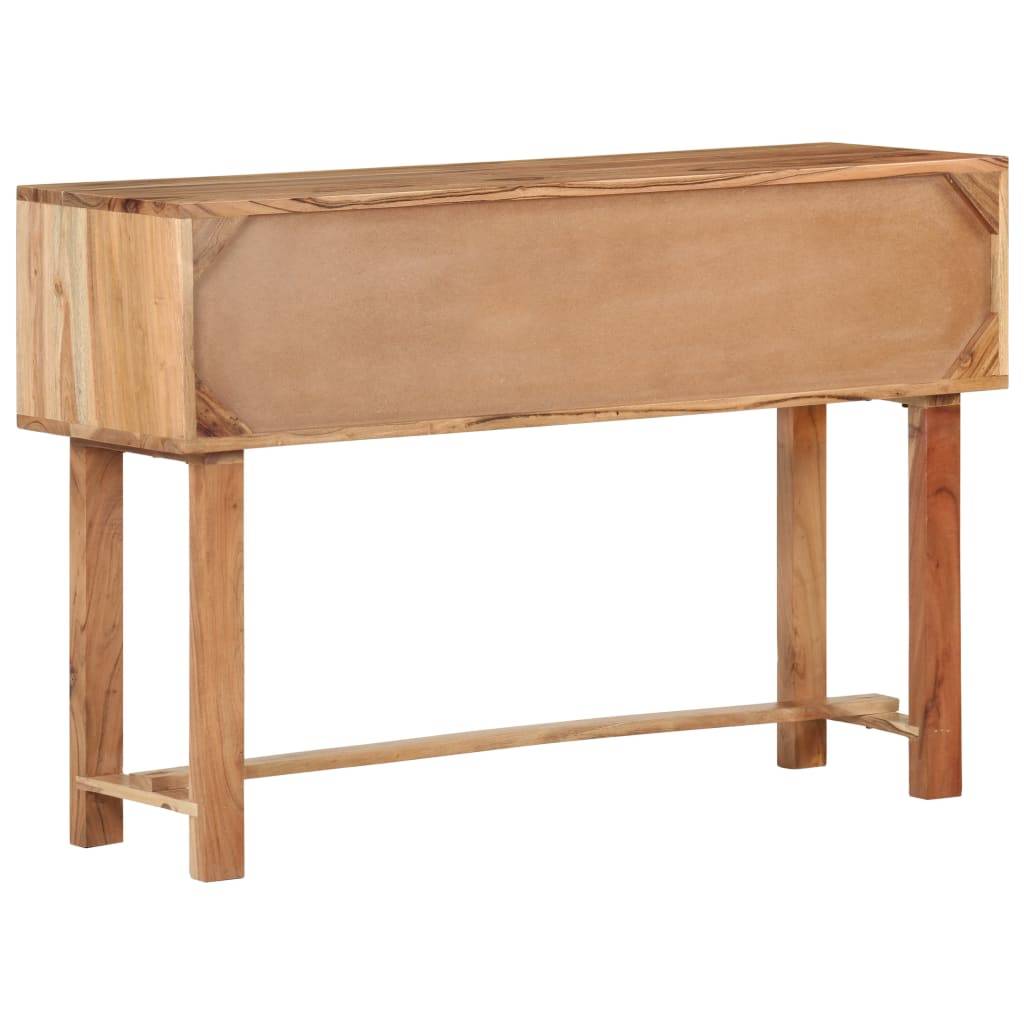 vidaXL Sideboard 115x35x75 cm Massivholz Akazie-1
