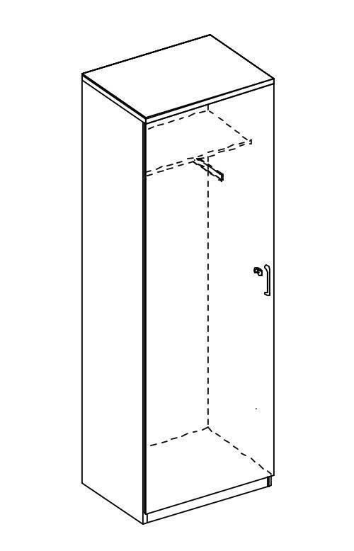Büroschrank,HxBxT 1895x600x445mm,MS-dunkelgrau-2