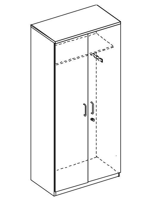 Büroschrank,HxBxT 1895x800x445mm,MS-dunkelgrau-2