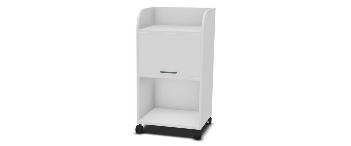 Caddy,HxBxT 1030x550x470mm,2 Ebene(n),1 Schränke,BI-weiss