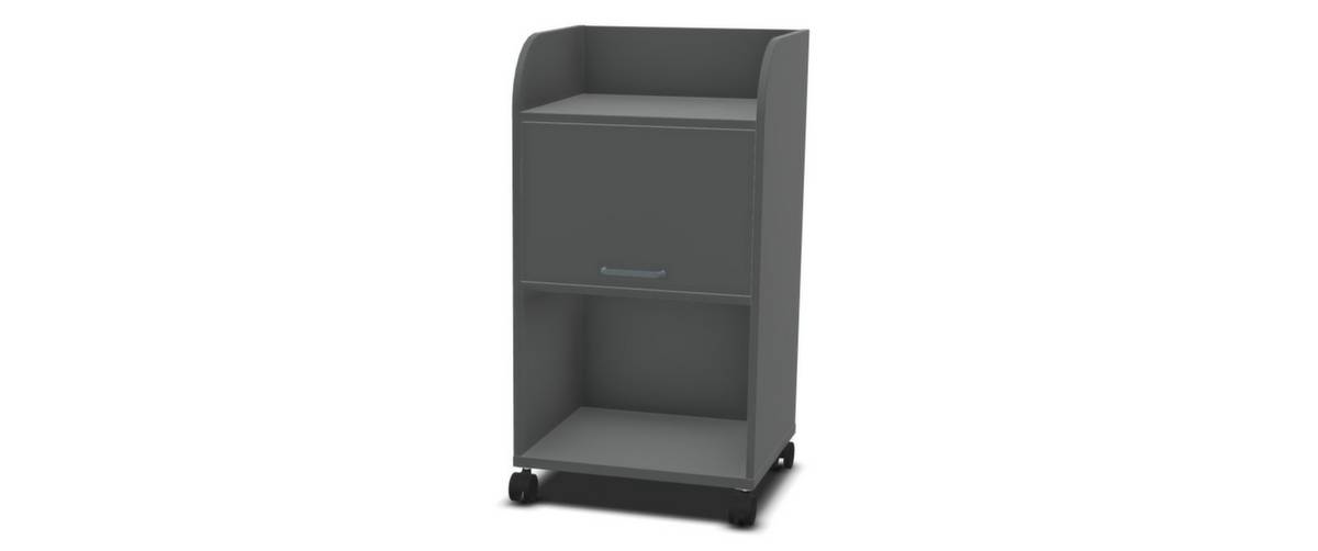 Caddy,HxBxT 1030x550x470mm,2 Ebene(n),1 Schränke,MS-dunkelgrau