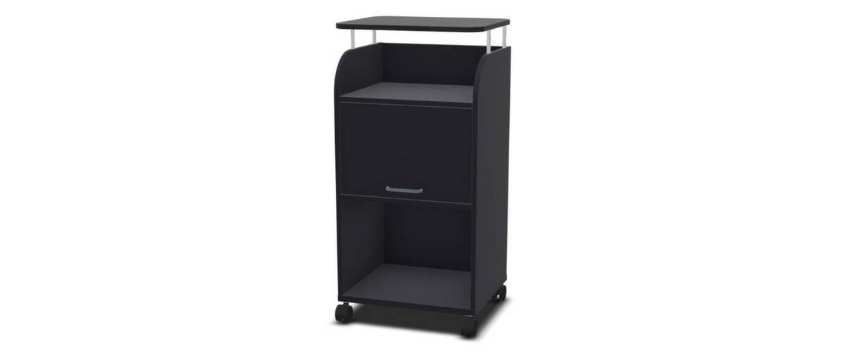 Caddy,HxBxT 1130x550x470mm,3 Ebene(n),1 Schränke,CC-schwarz