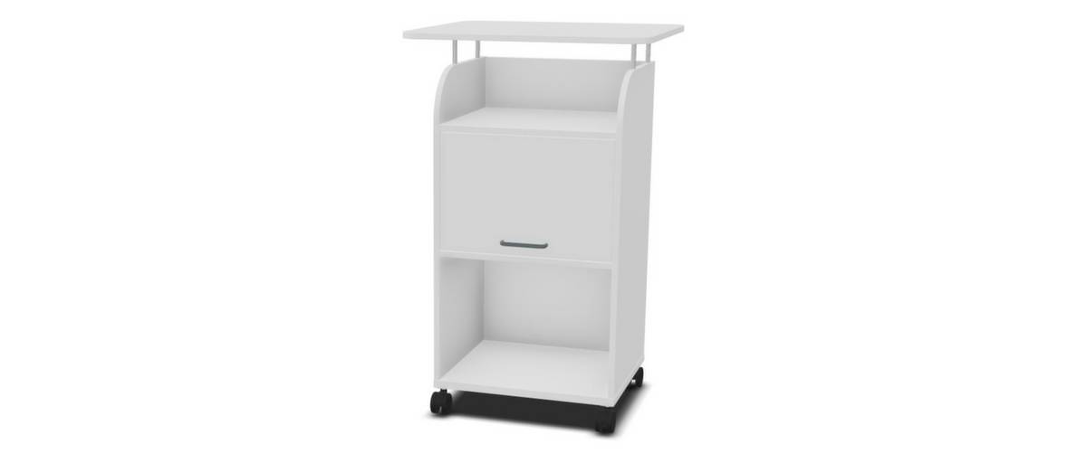 Caddy,HxBxT 1130x550x470mm,3 Ebene(n),1 Schränke,BI-weiss