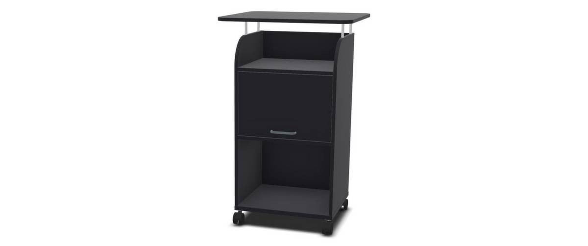 Caddy,HxBxT 1130x550x470mm,3 Ebene(n),1 Schränke,CC-schwarz-3