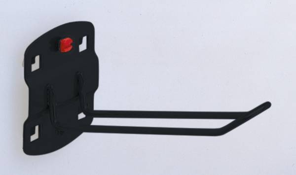 Halter f. SB-Verpackung,f. Lochplatte,LxB 125x30mm,RAL7016