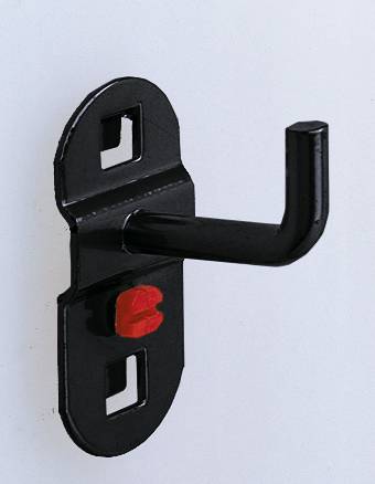 Haken,f. Lochplatte,L 125mm,Ende senkrecht,RAL7016-0