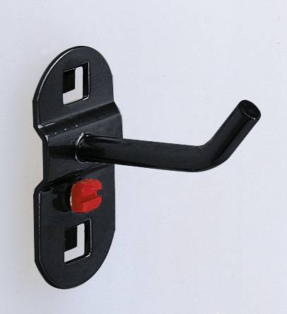 Haken,f. Lochplatte,L 150mm,Ende schräg,RAL7016-0