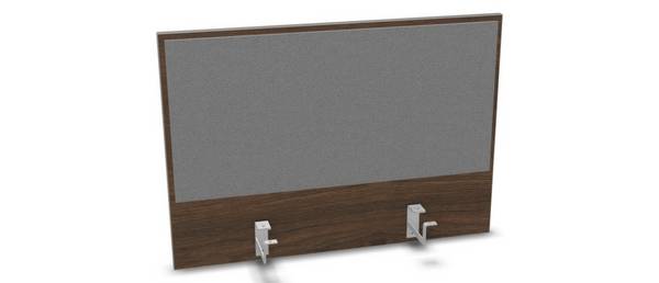 Aufsatz-Paneel,f. Schreibtisch,Anbau hinten,B 800mm,Holz pinnbar,NV Braun Hickory,BN8078-grau