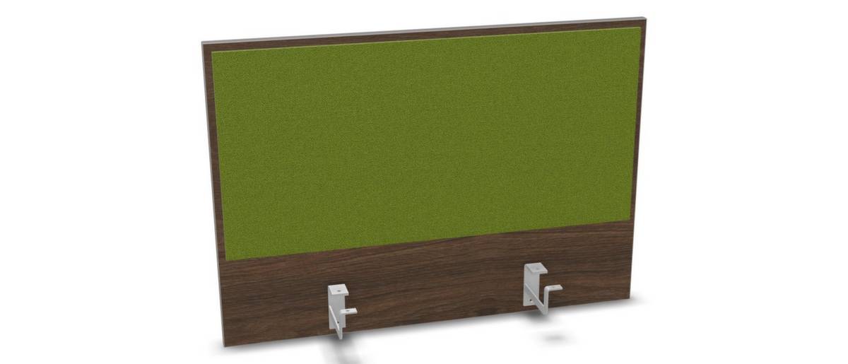 Aufsatz-Paneel,f. Schreibtisch,Anbau hinten,B 800mm,Holz pinnbar,NV Braun Hickory,BN7048-grün-0