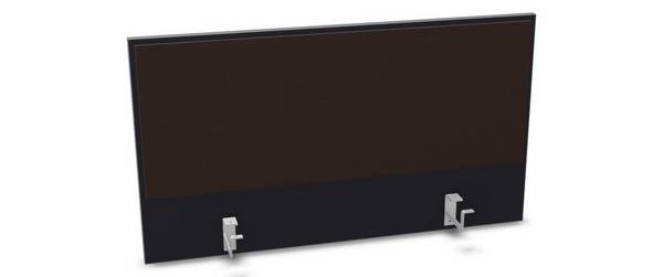 Aufsatz-Paneel,f. Schreibtisch,Anbau hinten,B 1000mm,Holz pinnbar,CC-schwarz,BN2036-braun