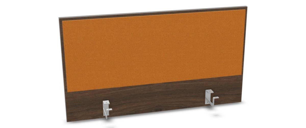 Aufsatz-Paneel,f. Schreibtisch,Anbau hinten,B 1000mm,Holz pinnbar,NV Braun Hickory,BN3005-gelb-5