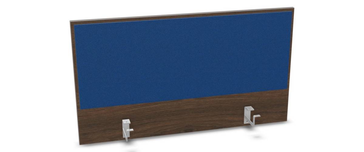 Aufsatz-Paneel,f. Schreibtisch,Anbau hinten,B 1000mm,Holz pinnbar,NV Braun Hickory,BN6016-blau-0