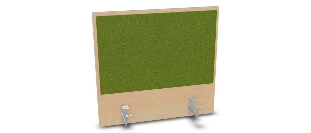 Aufsatz-Paneel,f. Schreibtisch,Anbau hinten,B 600mm,Holz pinnbar,NH-Ahorn,BN7048-grün-5