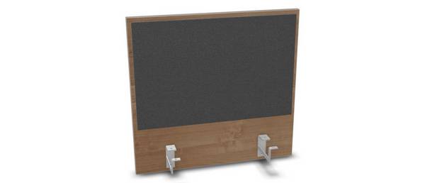 Aufsatz-Paneel,f. Schreibtisch,Anbau hinten,B 600mm,Holz pinnbar,NT-Cherry,BN8010-anthrazit