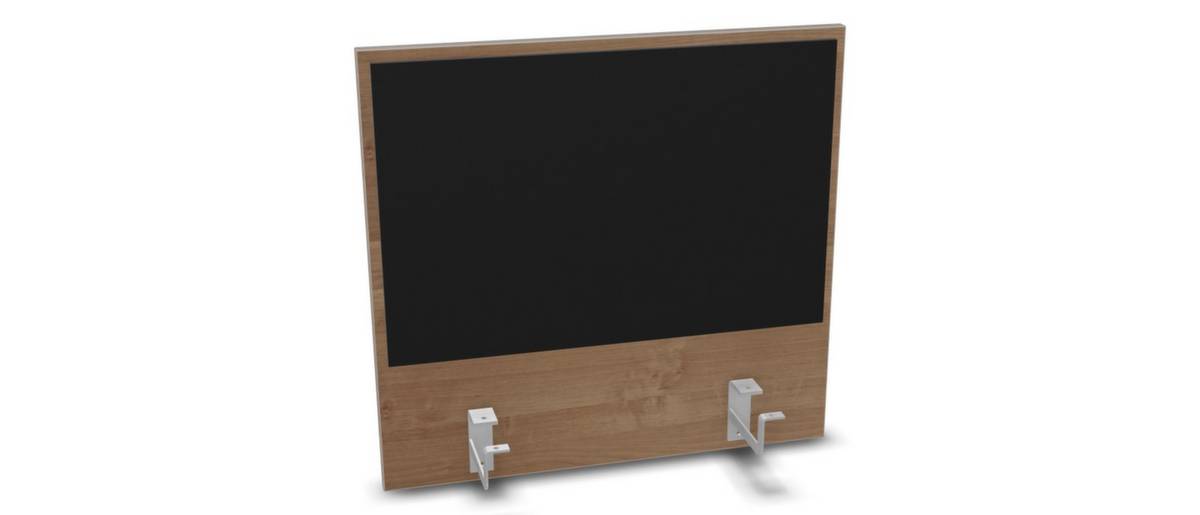 Aufsatz-Paneel,f. Schreibtisch,Anbau hinten,B 600mm,Holz pinnbar,NT-Cherry,BN8033-schwarz-4