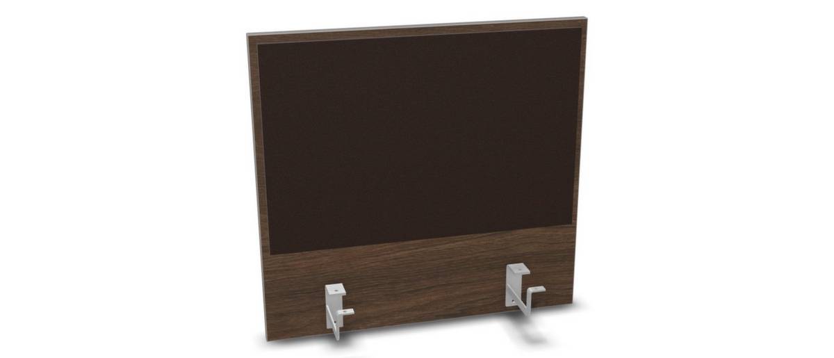 Aufsatz-Paneel,f. Schreibtisch,Anbau hinten,B 600mm,Holz pinnbar,NV Braun Hickory,BN2036-braun-5