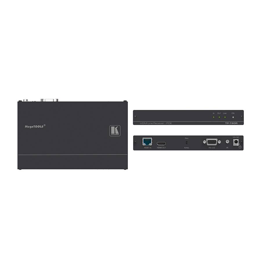 KRAMER TP-780R - 4K UHD Twisted Pair Übertrager (HDBaseT 2.0) für HDMI, bidirektional RS-232 und IR mit PoE-0