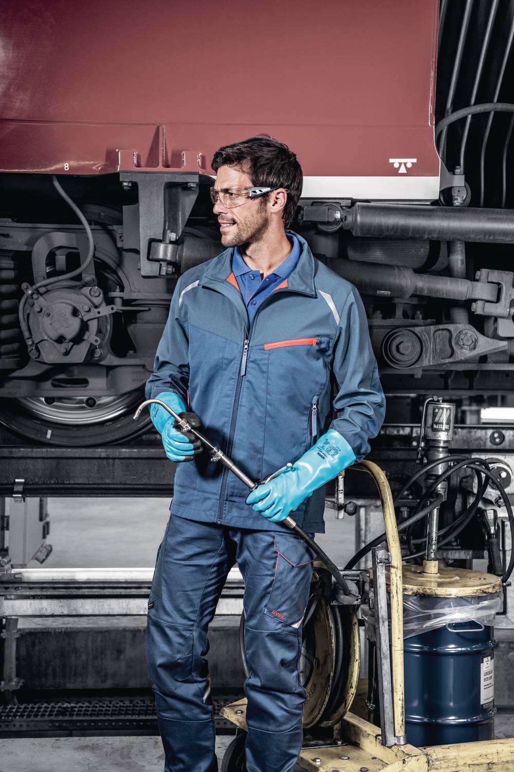 Uvex Pheos Supravision Plus Schutzbrille - Transparent/Grau-Schwarz-1