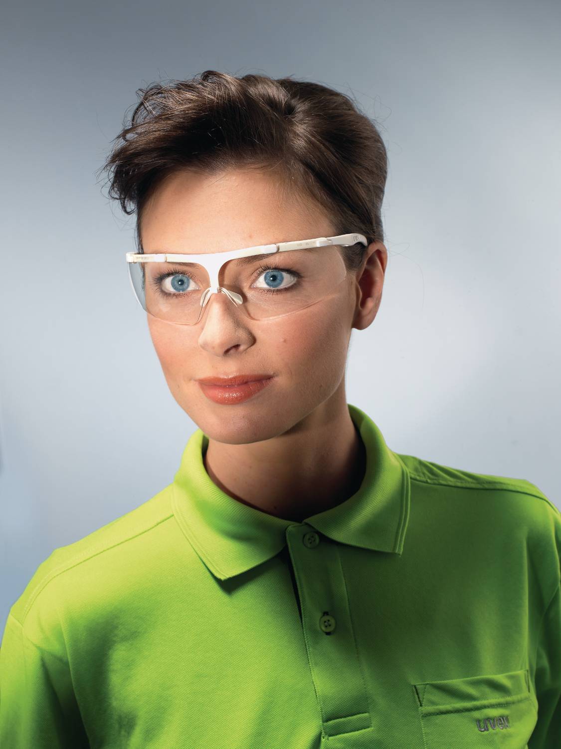 Uvex Super Fit Supravision Excellence Schutzbrille - Transparent/Lime-Weiß-1