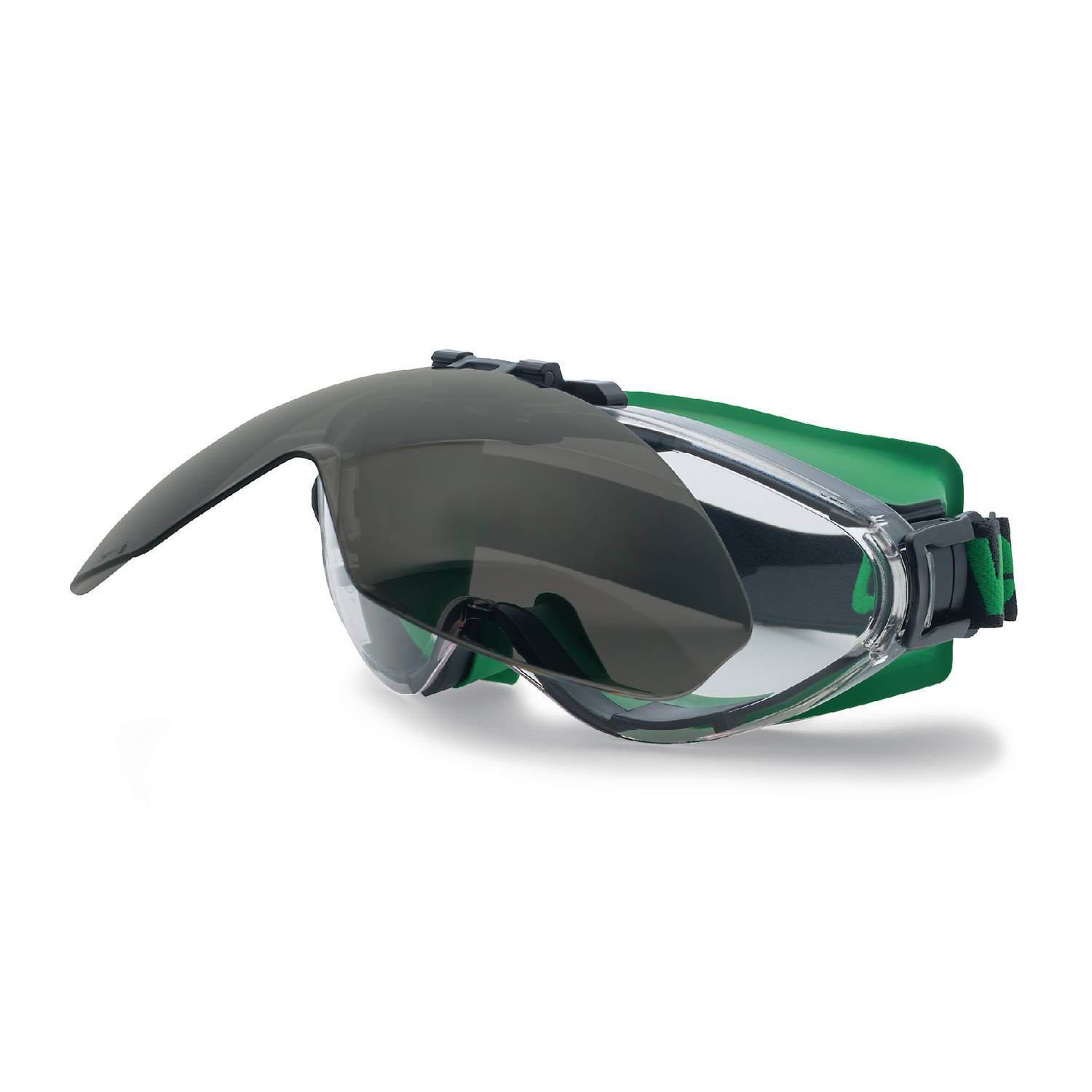 Uvex Ultrasonic Flip-Up Schweißer-Schutzbrille - SS5/Schwarz-Grün-1