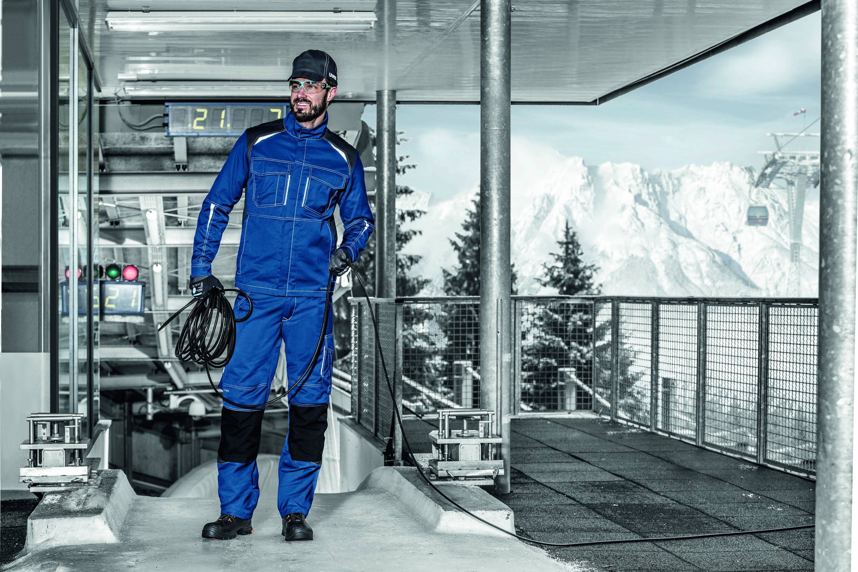 Uvex U-Cap Vent Anstoßkappe - Kurzer Schirm - Schwarz - 52-54 cm-2