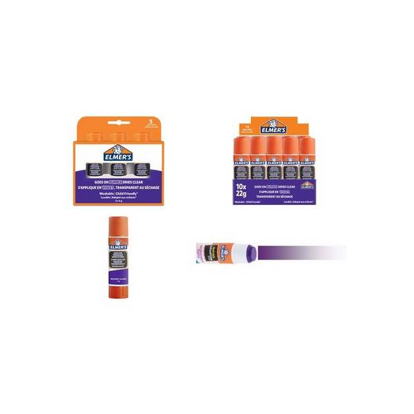 Elmers Elmer's DISAPPEARING PURPLE, Trocken, Klebestift, 40 g, 5 Stück(e), Box