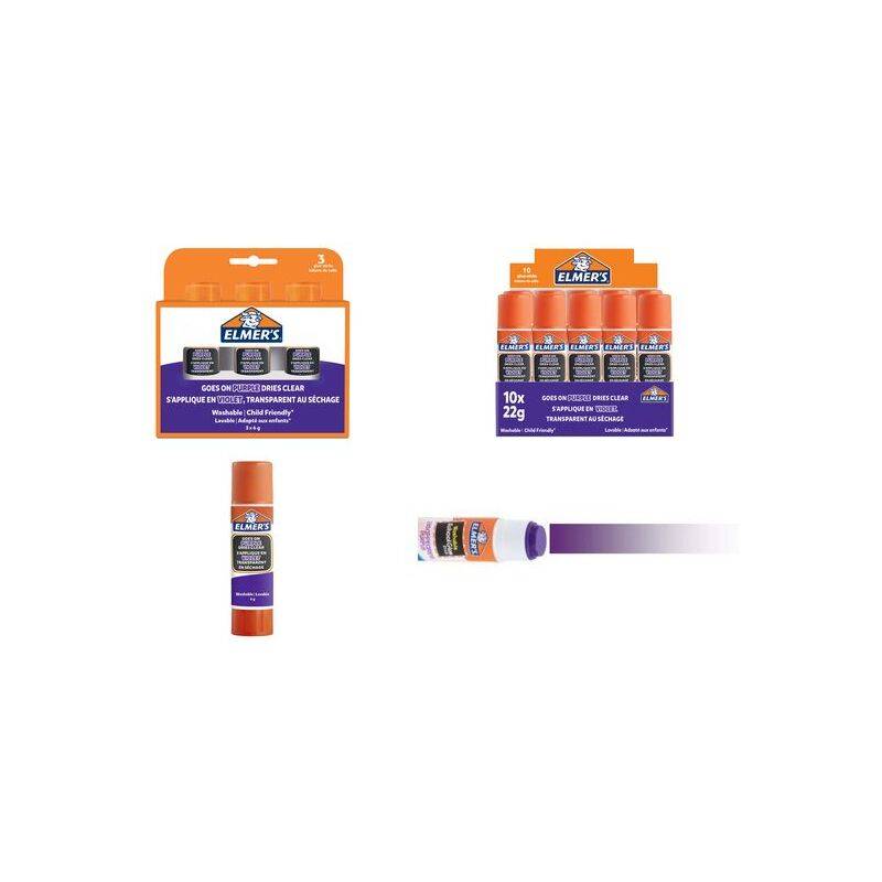 Elmers Elmer's DISAPPEARING PURPLE, Trocken, Klebestift, 40 g, 5 Stück(e), Box-0