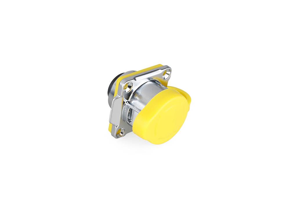 Good Connections® Industrie-Steckverbinder S1 - RJ45 Durchführungskupplung mit Flansch, RJ45 Buchse beidseitig, Metall-1
